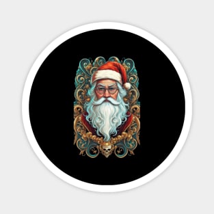 Vibrant Santa Claus Magnet